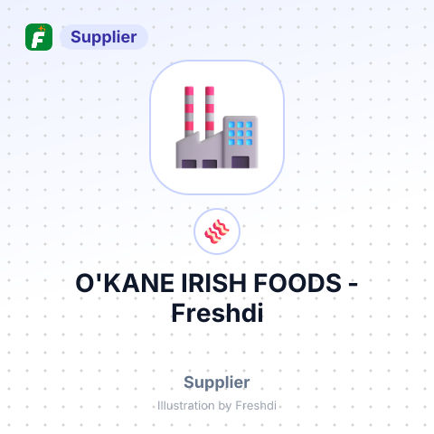 O'KANE IRISH FOODS – summary card, no photo uploaded yet
