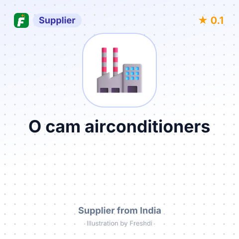 O cam airconditioners – summary card, no photo uploaded yet