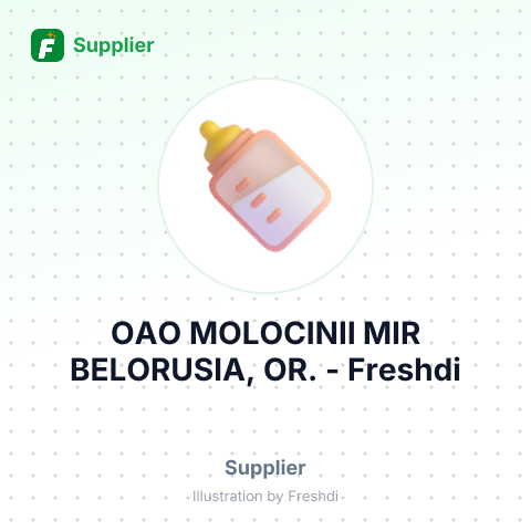 OAO MOLOCINII MIR BELORUSIA, OR. – summary card, no photo uploaded yet
