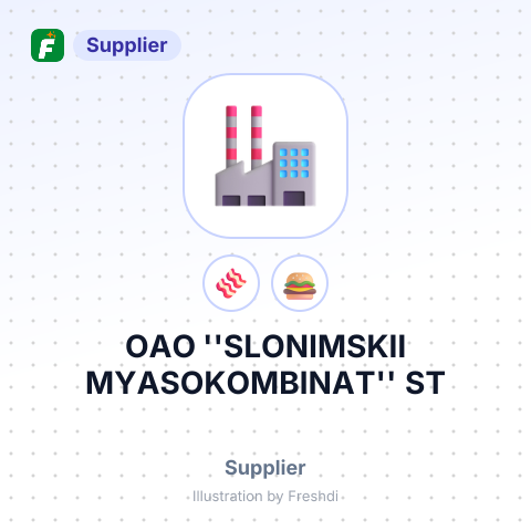 OAO ''SLONIMSKII MYASOKOMBINAT'' ST – summary card, no photo uploaded yet