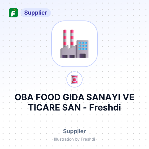 OBA FOOD GIDA SANAYI VE TICARE SAN – summary card, no photo uploaded yet