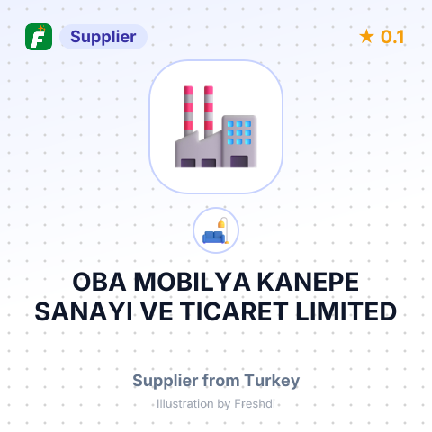 OBA MOBILYA KANEPE SANAYI VE TICARET LIMITED SIRKETI – summary card, no photo uploaded yet