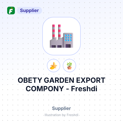 OBETY GARDEN EXPORT COMPONY – summary card, no photo uploaded yet