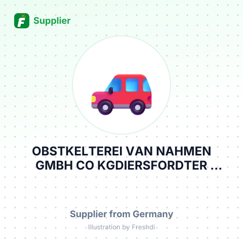 OBSTKELTEREI VAN NAHMEN GMBH CO KGDIERSFORDTER STRASSE 27 46499 HAMMINKELN GERMANY – summary card, no photo uploaded yet