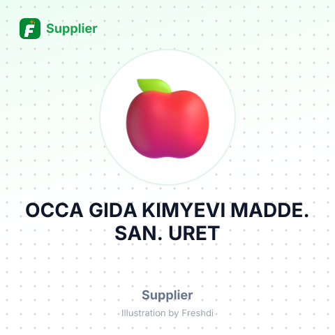 OCCA GIDA KIMYEVI MADDE. SAN. URET – summary card, no photo uploaded yet