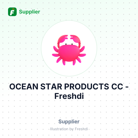 OCEAN STAR PRODUCTS CC – summary card, no photo uploaded yet