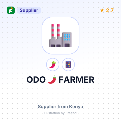 ODO 🌶️ FARMER – summary card, no photo uploaded yet