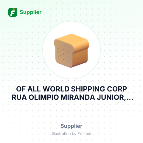 OF ALL WORLD SHIPPING CORP RUA OLIMPIO MIRANDA JUNIOR, – summary card, no photo uploaded yet