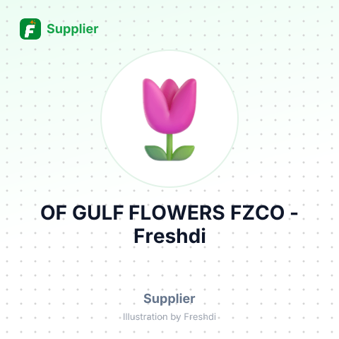 OF GULF FLOWERS FZCO – summary card, no photo uploaded yet