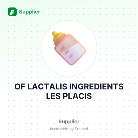 OF LACTALIS INGREDIENTS LES PLACIS – summary card, no photo uploaded yet