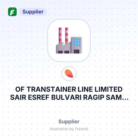 OF TRANSTAINER LINE LIMITED SAIR ESREF BULVARI RAGIP SAMLI IS MERKEZI NO – summary card, no photo uploaded yet