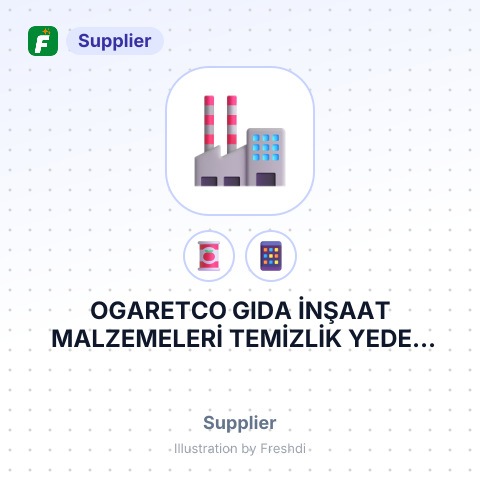 OGARETCO GIDA İNŞAAT MALZEMELERİ TEMİZLİK YEDEK PARÇA ELEKTRİK ELEKTRONİK TİCARET LİMİTED ŞİRKETİ – summary card, no photo uploaded yet
