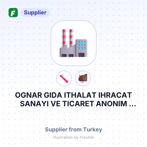 OGNAR GIDA ITHALAT IHRACAT SANAYI VE TICARET ANONIM SIRKETI – summary card, no photo uploaded yet