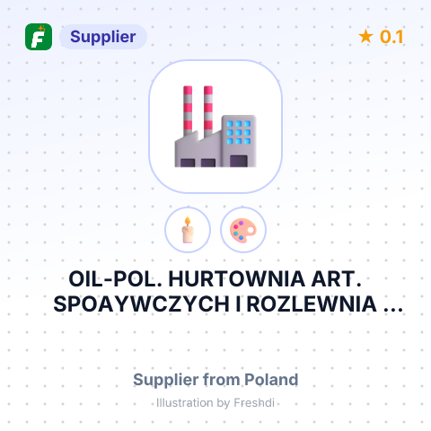 OIL-POL. HURTOWNIA ART. SPOAYWCZYCH I ROZLEWNIA OLEJOW – summary card, no photo uploaded yet
