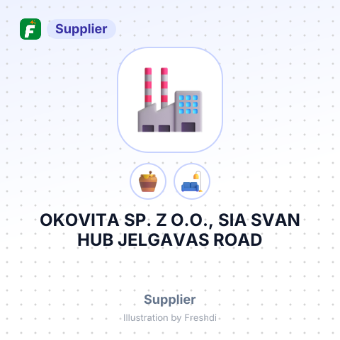 OKOVITA SP. Z O.O., SIA SVAN HUB JELGAVAS ROAD – summary card, no photo uploaded yet