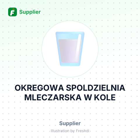 OKREGOWA SPOLDZIELNIA MLECZARSKA W KOLE – summary card, no photo uploaded yet