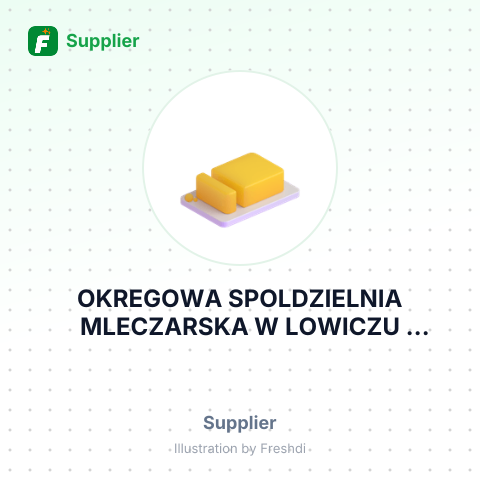 OKREGOWA SPOLDZIELNIA MLECZARSKA W LOWICZU PRZEMYSLOWA ST – summary card, no photo uploaded yet