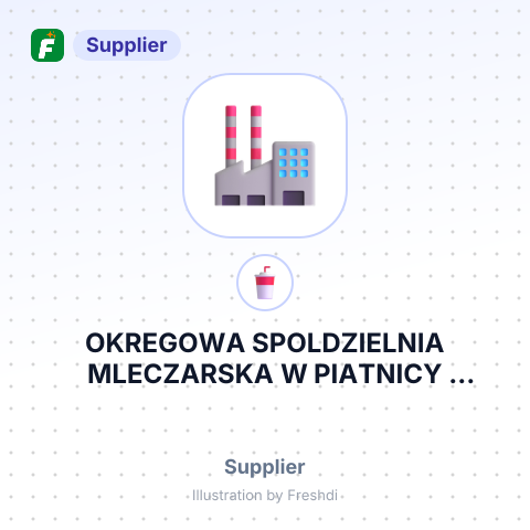 OKREGOWA SPOLDZIELNIA MLECZARSKA W PIATNICY FORTECZNA – summary card, no photo uploaded yet