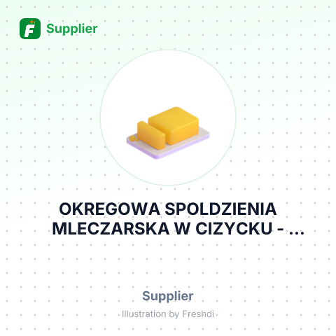 OKREGOWA SPOLDZIENIA MLECZARSKA W CIZYCKU – summary card, no photo uploaded yet