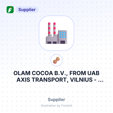OLAM СОСОА B.V., FROM UAB AXIS TRANSPORT, VILNIUS – summary card, no photo uploaded yet