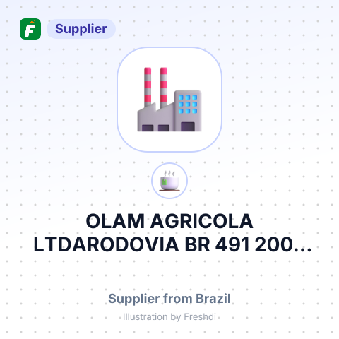 OLAM AGRICOLA LTDARODOVIA BR 491 2005 VILA TEIXEIRACEP 37132 411 ALFENAS MG BRAZIL – summary card, no photo uploaded yet