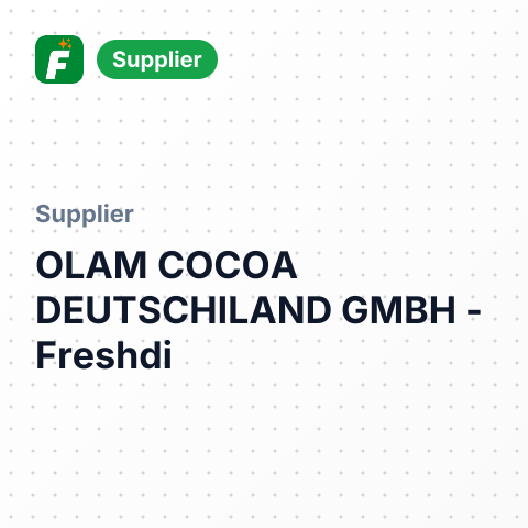 OLAM COCOA DEUTSCHILAND GMBH – summary card, no photo uploaded yet