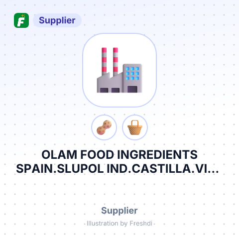 OLAM FOOD INGREDIENTS SPAIN.SLUPOL IND.CASTILLA.VIAL 1 S/N – summary card, no photo uploaded yet