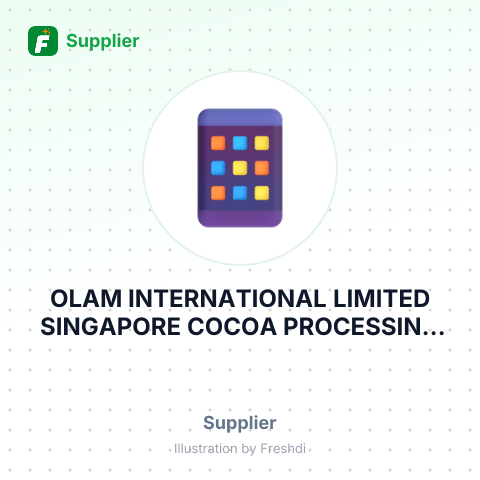 OLAM INTERNATIONAL LIMITED SINGAPORE COCOA PROCESSING UNIT – summary card, no photo uploaded yet