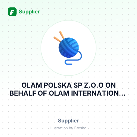 OLAM POLSKA SP Z.O.O ON BEHALF OF OLAM INTERNATIONAL LIMITED – summary card, no photo uploaded yet