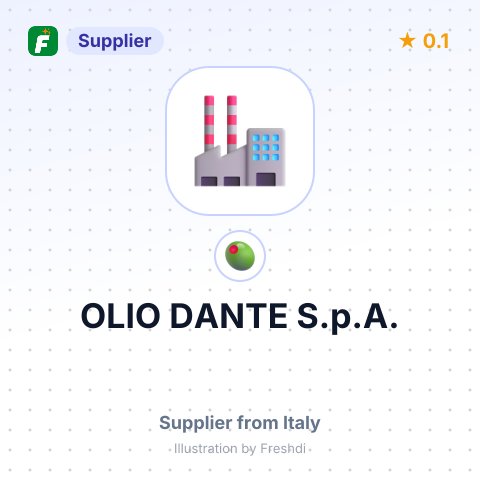 OLIO DANTE S.p.A. – summary card, no photo uploaded yet