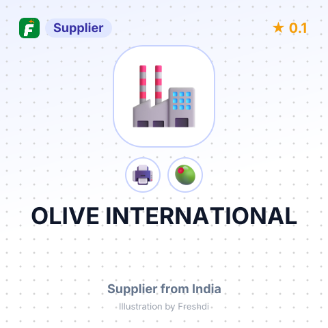 OLIVE INTERNATIONAL – summary card, no photo uploaded yet