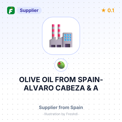 OLIVE OIL FROM SPAIN-ALVARO CABEZA & A – summary card, no photo uploaded yet