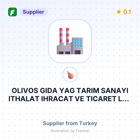 OLIVOS GIDA YAG TARIM SANAYI ITHALAT IHRACAT VE TICARET LTD STI – summary card, no photo uploaded yet
