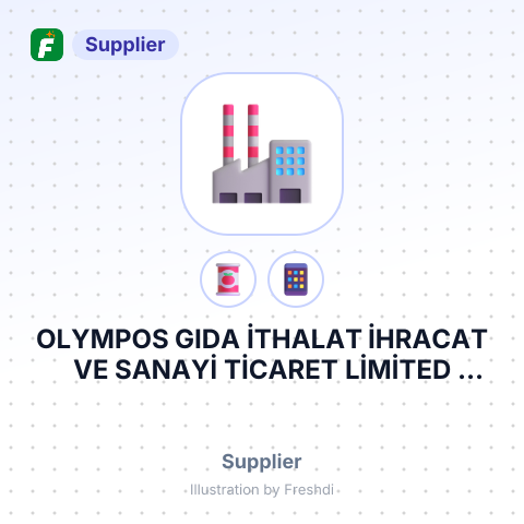 OLYMPOS GIDA İTHALAT İHRACAT VE SANAYİ TİCARET LİMİTED ŞİRKETİ – summary card, no photo uploaded yet
