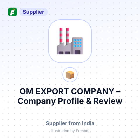 OM EXPORT COMPANY – summary card, no photo uploaded yet