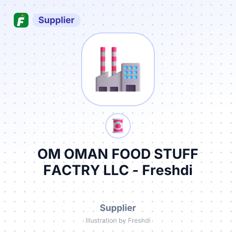 OM OMAN FOOD STUFF FACTRY LLC – summary card, no photo uploaded yet