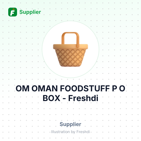 OM OMAN FOODSTUFF P O BOX – summary card, no photo uploaded yet