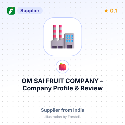 OM SAI FRUIT COMPANY – summary card, no photo uploaded yet