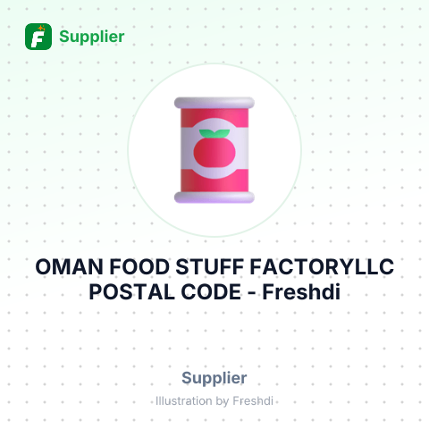OMAN FOOD STUFF FACTORYLLC POSTAL CODE – summary card, no photo uploaded yet
