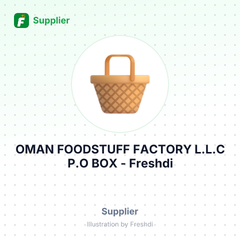OMAN FOODSTUFF FACTORY L.L.C P.O BOX – summary card, no photo uploaded yet