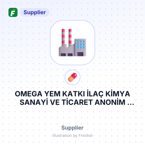 OMEGA YEM KATKI İLAÇ KİMYA SANAYİ VE TİCARET ANONİM ŞİRKETİ – summary card, no photo uploaded yet