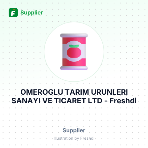 OMEROGLU TARIM URUNLERI SANAYI VE TICARET LTD – summary card, no photo uploaded yet