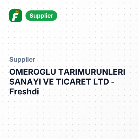 OMEROGLU TARIMURUNLERI SANAYI VE TICARET LTD – summary card, no photo uploaded yet