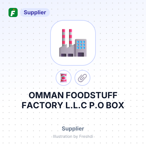 OMMAN FOODSTUFF FACTORY L.L.C P.O BOX – summary card, no photo uploaded yet