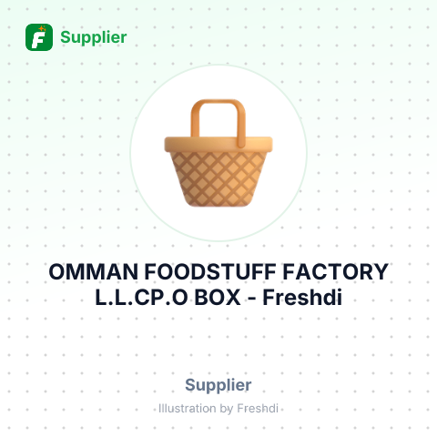 OMMAN FOODSTUFF FACTORY L.L.CP.O BOX – summary card, no photo uploaded yet