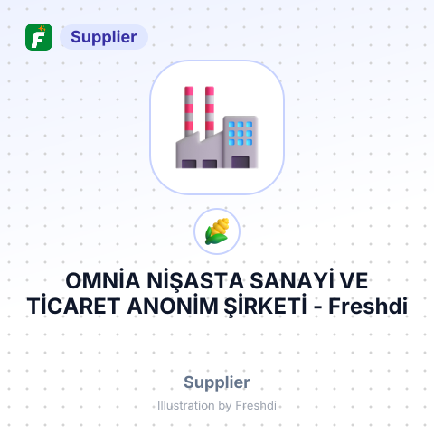 OMNİA NİŞASTA SANAYİ VE TİCARET ANONİM ŞİRKETİ – summary card, no photo uploaded yet
