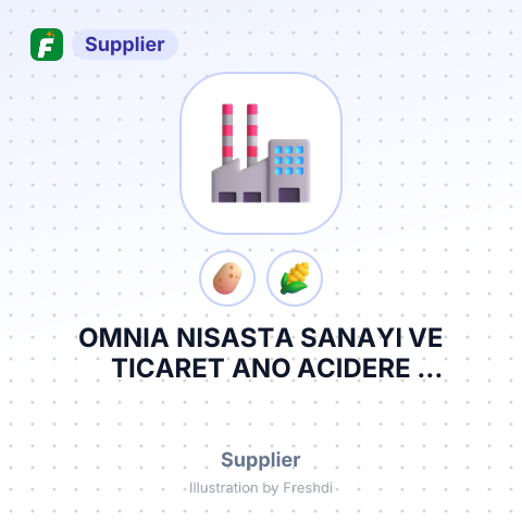 OMNIA NISASTA SANAYI VE TICARET ANO ACIDERE MAH.OSB.YUNUS EMRE CAD.8 SA – summary card, no photo uploaded yet
