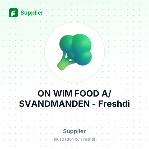 ON WIM FOOD A/SVANDMANDEN – summary card, no photo uploaded yet
