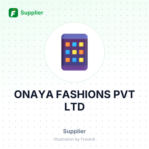 ONAYA FASHIONS PVT LTD – summary card, no photo uploaded yet