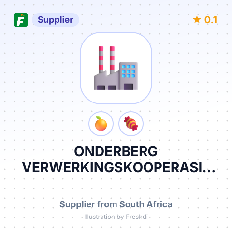 ONDERBERG VERWERKINGSKOOPERASIE BEP – summary card, no photo uploaded yet